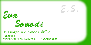 eva somodi business card